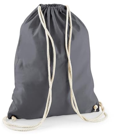 Generisch 1er | 10er | 25er | 100er Pack Turnbeutel | viele Farben | Web-Textilien24 Beutel | OEKO-TEX® geprüft | 37x46cm | Jutebeutel | Einkaufstasche | unbedruckt (1, Graphite Grey)