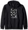 Viking Tools of War Design - Axes, Knives, and Ring Symbol Zip Hoodie