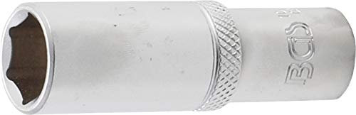 BGS 10534 | Douille pour clé, six pans, longue | 10 mm (3/8) | 14 mm