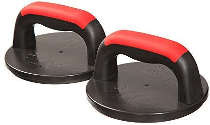 Push Up Pro Iron Gym Liegestützgriffe, drehbar, Schwarz (IGPUSH-MC6)