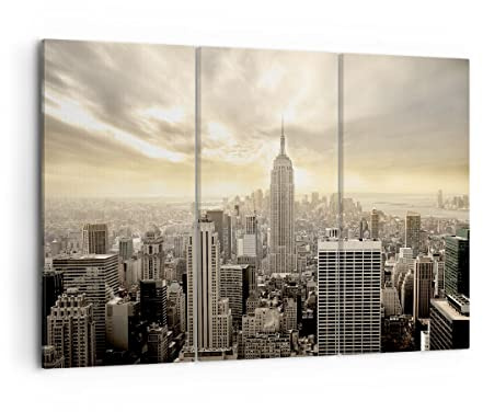 ARTTOR Bilder auf Leinwand 105x70cm Wandbild Architektur Städte - 2630