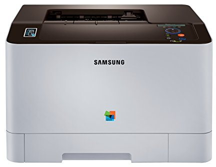 Samsung Xpress SL-C1810W/PLU Premium Line färglaserskrivare (WLAN, NFC och Google Cloud Print) svart/vit