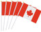 Kleine Mini-Flagge für Kanada, 25 Stück, kanadische Flagge, runde Spitze, Party-Dekorationen für Paraden, Weltmeisterschaft, Festivals, Veranstaltungen, internationale Festivals.