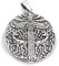 Toms-Silver Amulett Irminsul 925 Sterling Silber Weltenbaum mit Hirsch und Adler