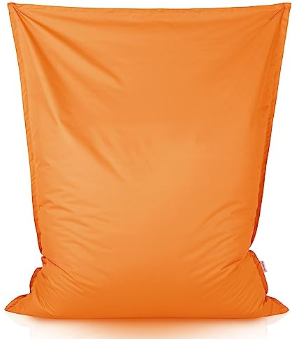 Italpouf Sitzsack XXL Riesensitzsack, Sitzkissen, Indoor & Outdoor, Sitzsack Sessel für Erwachsene, EPS Perlen Füllung, Abnehmbarer Bezug, Waschmaschinenreinigung, Wasserdicht, Orange