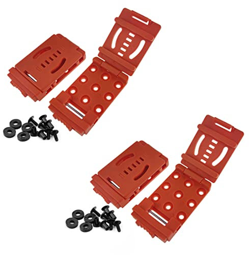 YCYU 2-Pack Tactical Belt Clip Outdoor Camping Knife Blade Lock with Screws, Universal Utility EDC Belt Clip Gun Holsters Mag Pouches Sheath Tools with Hardware (Orange)