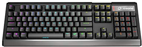 Ozone Gaming Strike X30 -OZSTRIKEX30PTRD- Teclado Gaming Mecánico RGB LED, Plug&Play, Switches Kailh, Numerico, Layout Portugués, Negro