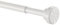 ACAZA Tringle Rideau Extensible sans Percage de 125 à 220cm - Barre à Rideau Autotractée pour Fenetre - Acier inoxydable - Couleur Blanc