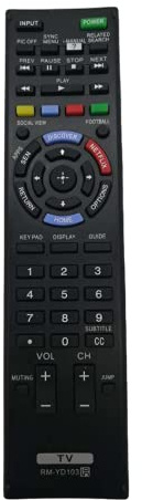 GR RM-ED059 Remote Control Replacement fit for Sony LED LCD Bravia TV KDL-42W705B KDL-42W817B KDL-42W805B KDL-42W829B KDL-50W828B KDL-50W828B KDL-42W705 KDL-42W815B KDL-50W805B