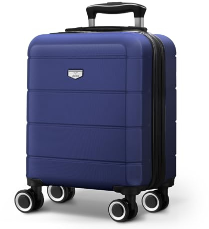 LUGG Jetset 15 Lightweight Cabin Suitcase - EasyJet Underseat Carry On Luggage, ABS Hard Shell, Scratch-Resistant Finish, Secure Lock, Smooth 360° Spinner Wheels (45x33x20cm)