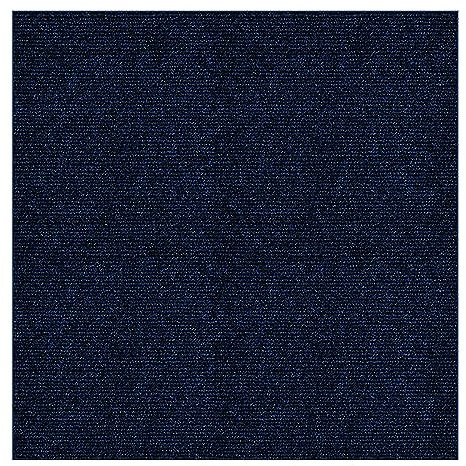 Teppichfliese Selbstklebend, Bodenbelag aus Nadelfilz, 11 Stück Teppichfliesen Set, 30x30CM Fliese, Selbstklebende & Antistatisch Filzteppich, Filzfliese für Büro Gewerbe Schlafzimmer (Tiefblau)