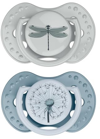 Difrax LOVI - Dynamischer Schnuller - 0 bis 3 Monate - Blau & Grün
