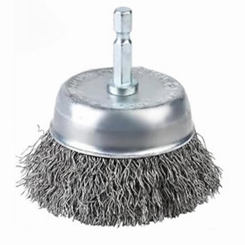 YOBOKO 6pcs 75MM Stainless Steel & Copper Wire Brush - Straight Wire Bristles - Rust & Paint Removal - Grinding & Cleaning - Heavy Duty