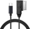 Wahbite USB-C to MMI MDI Aux Cord for iPhone 15 iPad Pro Compatible with Audi A3/A4/A5/A6/A8/S4/S6/S8/TT, Car Audio Charging Dongle Compatible for VW Tiguan CC Magotan (4FT)