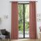 UNIVERSDECOR Paire de Rideaux d'ameublement Effet Lin Moonlight 140 x 260 cm (Rose boisé, Paire de Rideaux 140 x 260 cm)