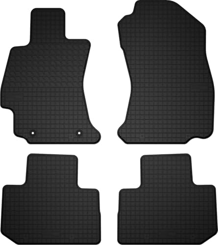 Wielganizator Automatten-Set – Passend für Subaru Forester IV (2012-2018) – Gummimatten – Autozubehör – Auto Fußmatten – 4-teilig – Schwarz