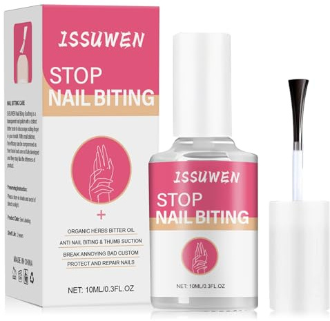 Bitterer Nagellack Gegen Nägelkauen - 10ml Stop Biting Nägelkauen Nagellack | Daumenlutschen Stop Nails Polish, Fingernägel Kauen Stoppen für Kinder Erwachsene Nagelpflege