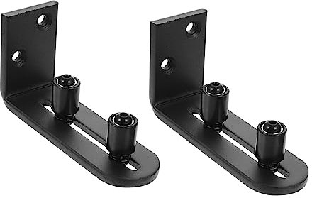 ANDRESLAD 2stücke Teiliges Schiebetür-bodenführungssystem Aus Verstellbarem Rutschfeste Halterung Für Scheunentüren Einfache Installation Geeignet Für Vorgefräste Türen