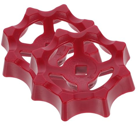 DIYEAH 2 piezas Manilla para Válvula Orificio Cuadrado Unidades Mango Resistente para Cierre y Apertura de Grifos y Válvulas Compatible con Sistemas de Tuberías Estándar