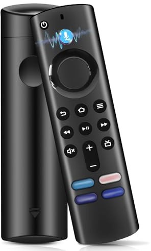 Ersatz-Sprachfernbedienung,Passend für AMZ Fi-re ST1CK (2nd Gen, 3rd Gen, 4K, 4K Max, Lite, HD),Cube (2st Gen,3nd Gen) mit Vier Schnelltasten und Sprachfunktion