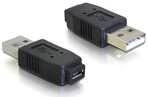 Delock Adapter USB Micro-A+B Buchse zu USB2.0-A Stecker Schwarz