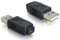 Delock Adapter USB Micro-A+B Buchse zu USB2.0-A Stecker Schwarz