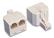 Telefon Coupler 6P4C Duplex M bis 2 x 6P4C F