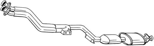 Bosal 099-600 Katalysator für Modell Mercedes-Benz C-Klasse Stufenheck C 180/Mercedes-Benz C-Klasse Kombi C 180 T/Mercedes-Benz C-Klasse Stufenheck C 200/Mercedes-Benz C-Klasse Kombi C 200 T/Mercedes-Benz C-Klasse Stufenheck C 220 | Kompatibel mit: MERCEDES-BENZ C-CLASS, C-CLASS T-Model