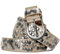 Caspar GU223 Damen Vintage Nietengürtel, Gürtelgröße:85, Farbe:metallic gold