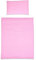 Parure de Lit 2 Pièces Lit Bébé (Housse de Couette 120x90 cm et Taie d'oreiller 40x60 cm) - Rose