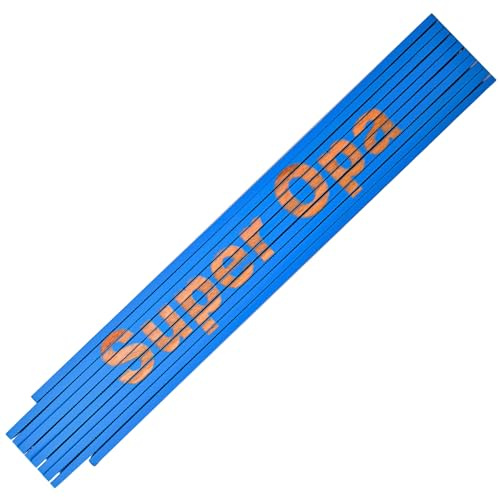 Zollstock Meterstab Super Opa,Blau