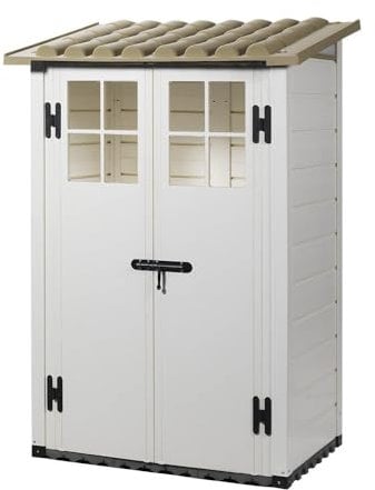 NOOR Casetta Porta Attrezzi PVC Tuscany EVO 100 Bianca