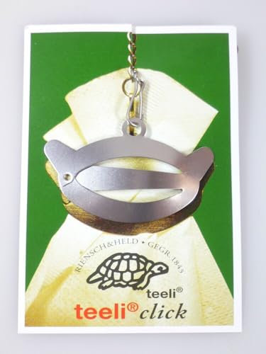 Teeli Click Teefilterspange (6 x 1 Stk) Teefilterhalter Teespange