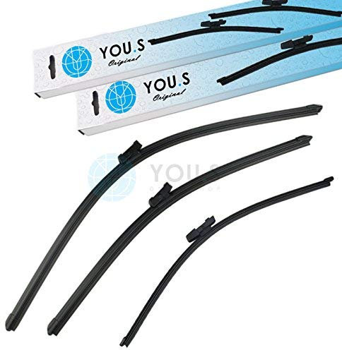 YOU.S SCHEIBENWISCHER SET VORNE + HINTEN 400+650+530 mm