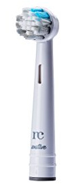 Novacare Silber Universal Aufsteckbürste sensitive antibakteriell, Aufsätze Zahnbürste Ersatzbürste für Oral B (hellblau)