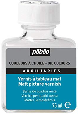 Pébéo – Vernis à Tableau Mat 75 ML – Vernis Peinture Huile Mat – Vernis Tableau Mat Pour Protéger Vos Créations – Peinture à l’Huile Pébéo - Flacon 75 ml