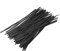 Tangser Kunststoff schwarz 6 Twist Ties, Kabelbinder, Bag fesselt 500 Stück für Taschen oder Weihnachtsbaum 15Cm