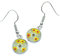 Murano Glass Jewellery Ohrhänger Millefiori Muranoglas 1,2 cm inkl. Geschenkbox und Echtheitszertifikat