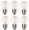 Etrogo led Glühbirne E27 Kaltweiß 6000 Kelvin 40W 400Lumen lampe led in Golfballform Transparent Filament Ersetzt 40 Watt AC230V (Nicht dimmbar-6er)