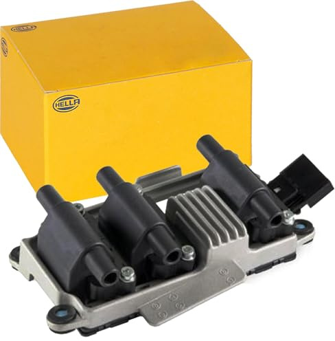 HELLA 5DA 358 057-291 Ignition Coil - 12V - 5-pin connector - Block Ignition Coil - Bolted