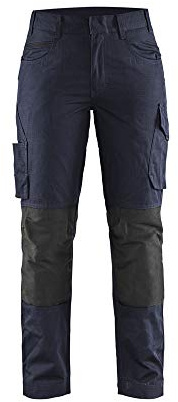 Blaklader 719513308699C42 Damen Service Arbeitshose mit Stretch, Dunkel Marineblau/Schwarz, Größe C42