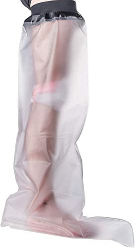 Protège Platre Jambe Protection Étanche pour Adulte,Protège Plâtre étanche et Protecteur de Bandage utilisé pour tout en Douche/Baignade-78cm*44cm