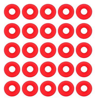 25 Stück Grolsch-Dichtungen Silikonkautschuk Grolsch-Dichtungen Unterlegscheiben EZ-Kappe Flaschendichtungen Swing-Top-Flaschendichtungen Home Brew Beer Soda Bottle Seal MEHRWEG VERPAKUNG