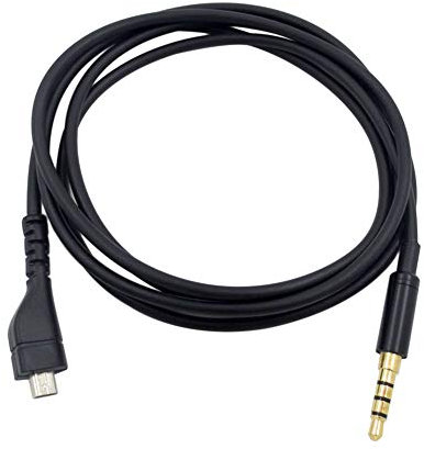 Xingsiyue Ersatzkabel für SteelSeries Arctis 3/5/7/Pro/Pro Wireless Gaming Headsets, 1,2 m, schwarzes Audiokabel