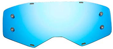 SeeCle 415150 blau getönte verspiegelte Ersatzgläser für Brille kompatibel mit Scott Prospect Maske