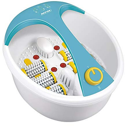 MPM MMS-03 Masajeador de Pies con Agua, masaje de Burbujas y por vibración, Mantener Temperatura, infrarrojos, Contenedor para Sales, 90 W