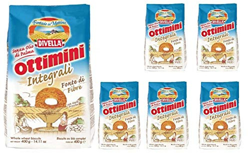 Divella Biscotti Ottimini Integrali 6 Confezioni da 400 grammi