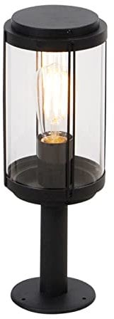 Qazqa schiedam - Lampe sur pied extérieur - 1 lumière - Ø 14.8 cm - Noir - Design - éclairage extérieur