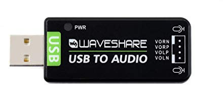 USB Sound Card USB Audio Module for Raspberry Pi/Jetson Nano,Driver-Free, External Audio Converter,Recording and Playback Support