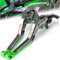 QJY-Motor Part-Store Z750 Regolabile Moto Leve Freno e Frizione Set per Z750 Z 750 2007 2008 2009 2010 2011 2012 2013-Titanio+Titanio+Verde+Verde